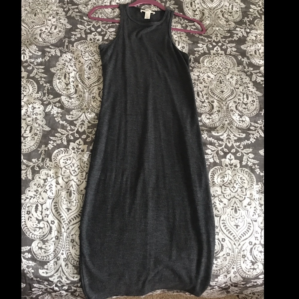 Gray midi dress